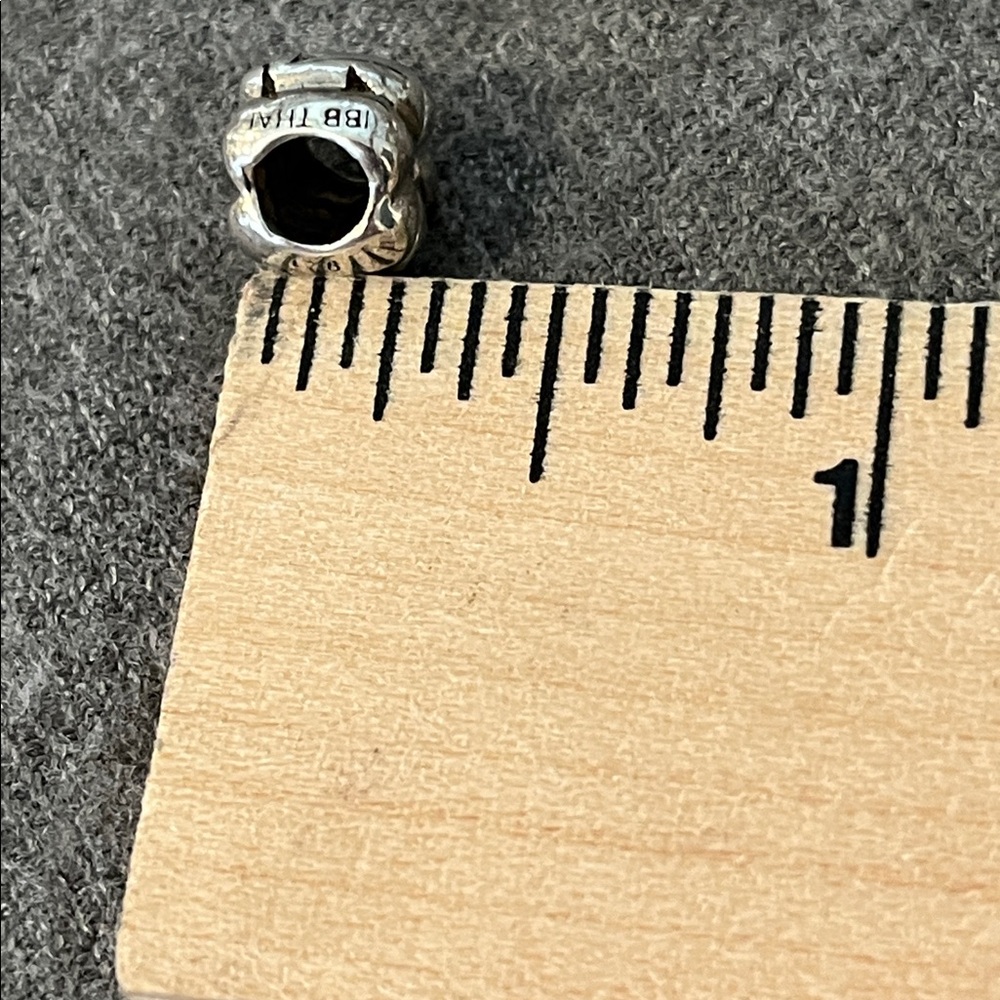 Sterling Flower Slide Bead/Charm - Picture 6 of 8